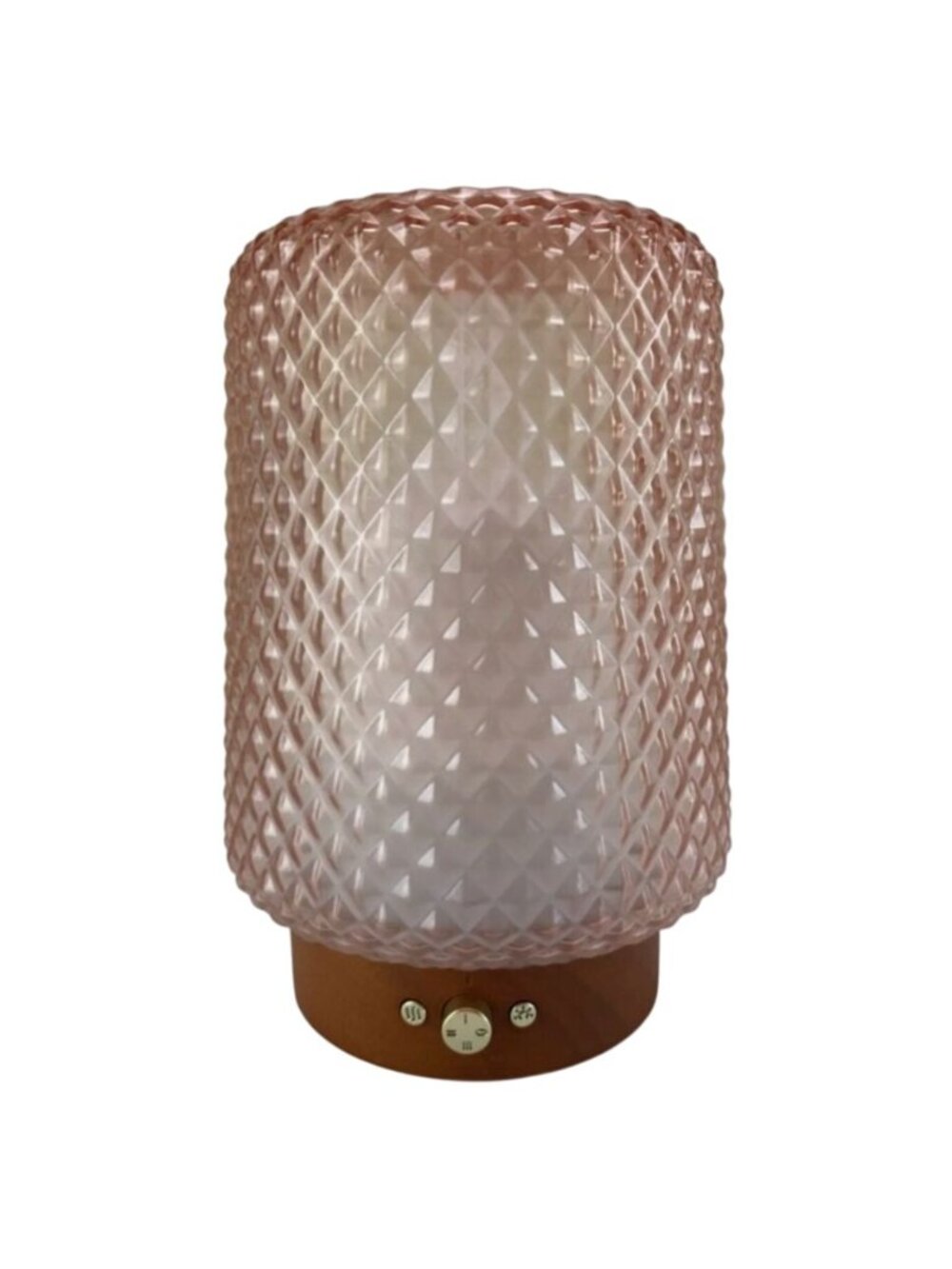SpaRoom Dahlia Diffuser Textured Glass Aromatherapy Ultrasonic Essential Oils